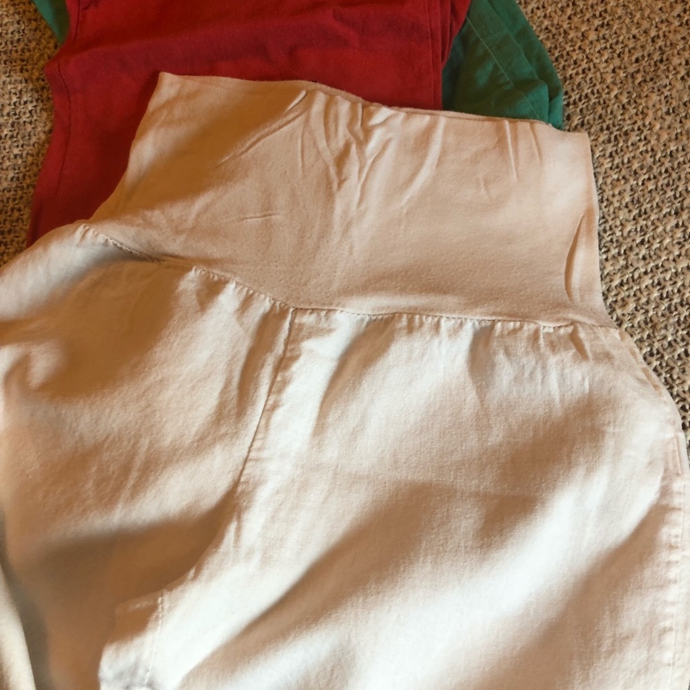 4 pairs linen pants with comfy yoga top